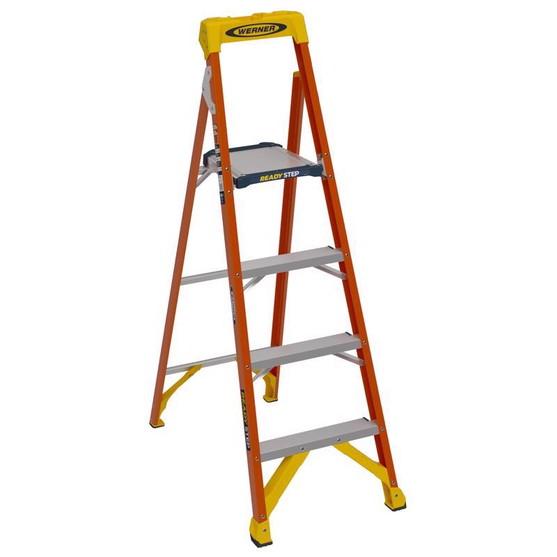 Werner Ready Step 5.5 ft. H Fiberglass Platform Ladder… | WareRise