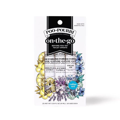 Poo-Pourri Citrus Scent Odor Eliminator 3 ct Liquid (Pack of 6)