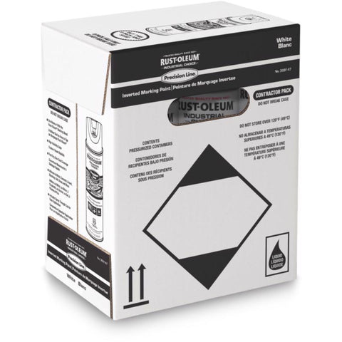 Rust-Oleum Industrial Choice - Contractor Pack(6 pk) White Inverted Marking Paint 17 oz