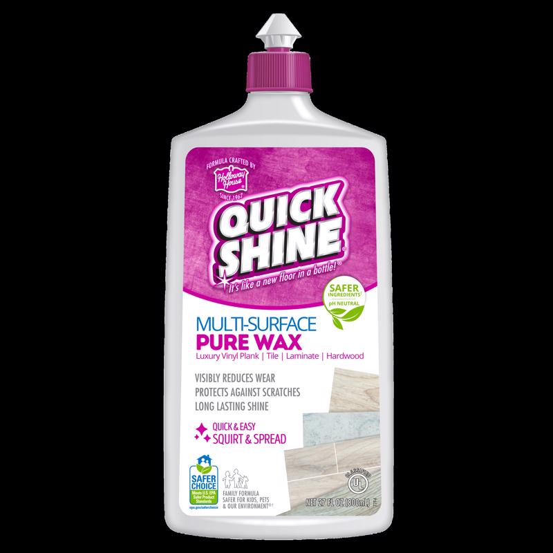 Quick Shine High Gloss Floor Wax Liquid 27 oz (Pack of 6)