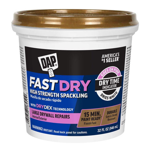 DAP Ready to Use Off-White Spackling Compound 32 oz (Pack of 8)