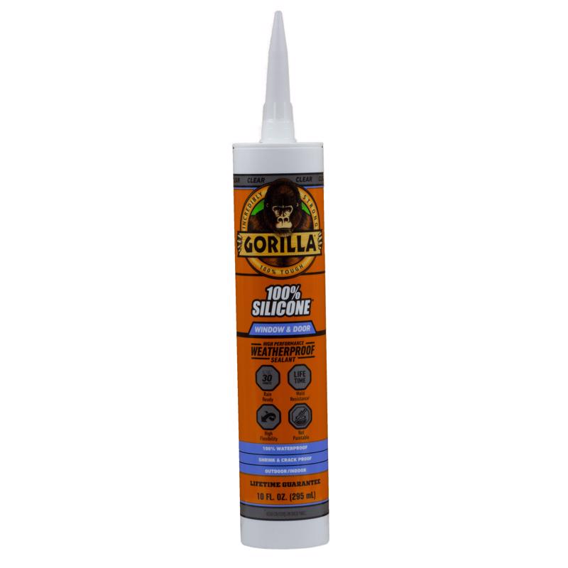 Gorilla White Silicone Window and Door Sealant 10 oz (Pack of 12)