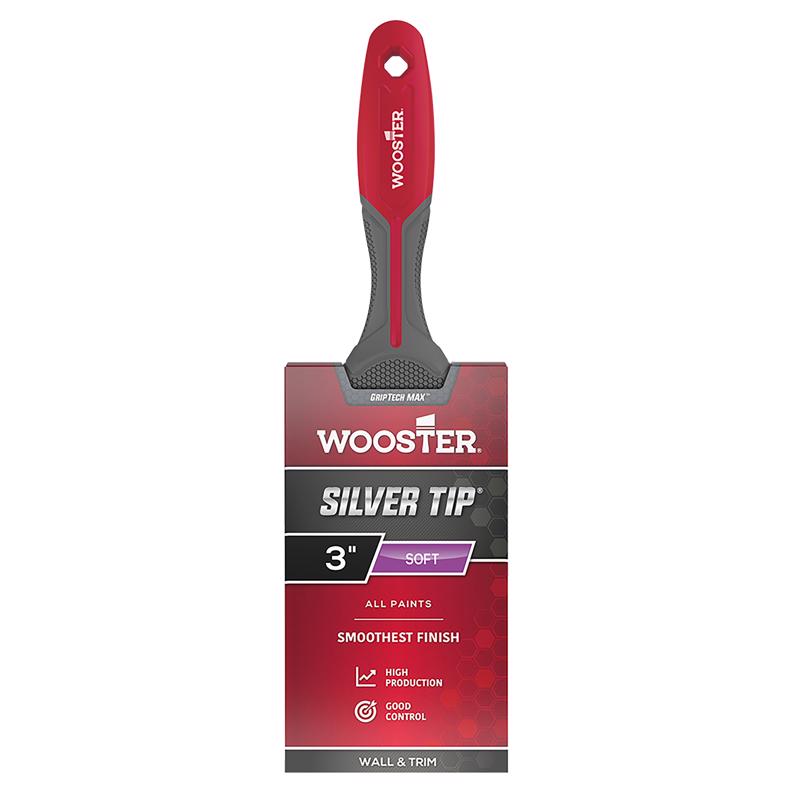 Wooster Silvertip 3 in. Soft Flat Wall Brush (Pack of 6)