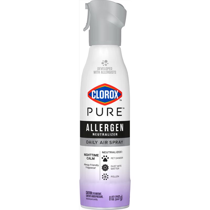 Clorox Pure Nighttime Calm Scent Air Freshener Spray 8 oz Aerosol 1 pk (Pack of 6)