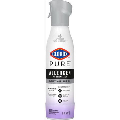 Clorox Pure Nighttime Calm Scent Air Freshener Spray 8 oz Aerosol 1 pk (Pack of 6)