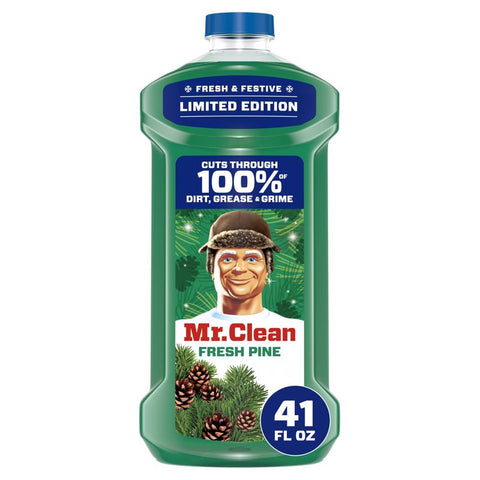 Mr. Clean Pine Scent All Purpose Cleaner Liquid 41 oz (Pack of 4)