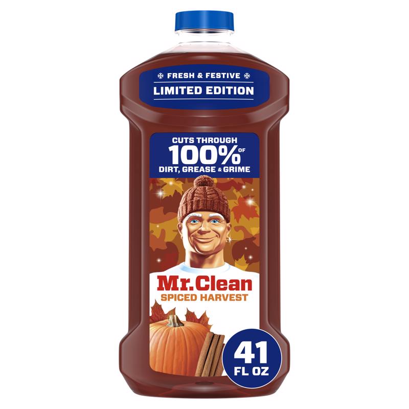 Mr. Clean Spiced Harvest Scent All Purpose Cleaner Liquid 41 oz (Pack of 4)