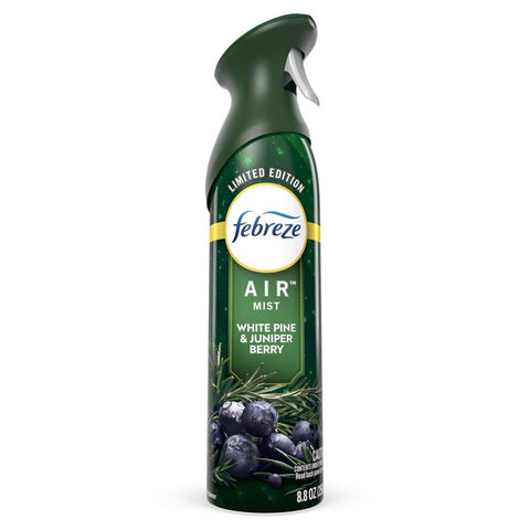 Febreze Winter Pine Juniper Berry Scent Air Freshener Spray 8.8 oz Aerosol (Pack of 6)