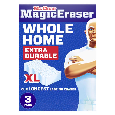 Mr. Clean Whole Home XL Non-Scratch Magic Eraser For All Purpose 3 pk (Pack of 4)