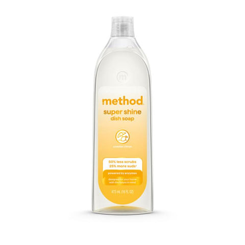 Method Super Shine Coastal Citron Scent Liquid Dish Soap 16 oz 1 pk (Pack of 4)