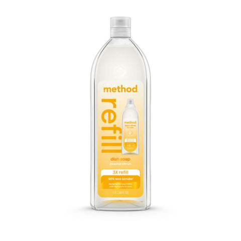 Method Super Shine Coastal Citron Scent Liquid Dish Soap Refill 48 oz 1 pk (Pack of 3)