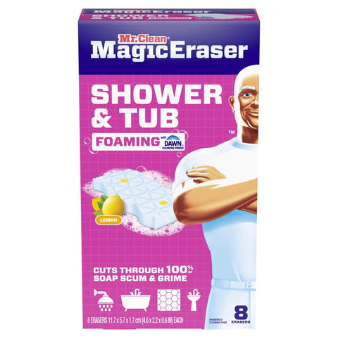 Mr. Clean Non-Scratch Magic Eraser For Bath and Shower 8 pk (Pack of 4)