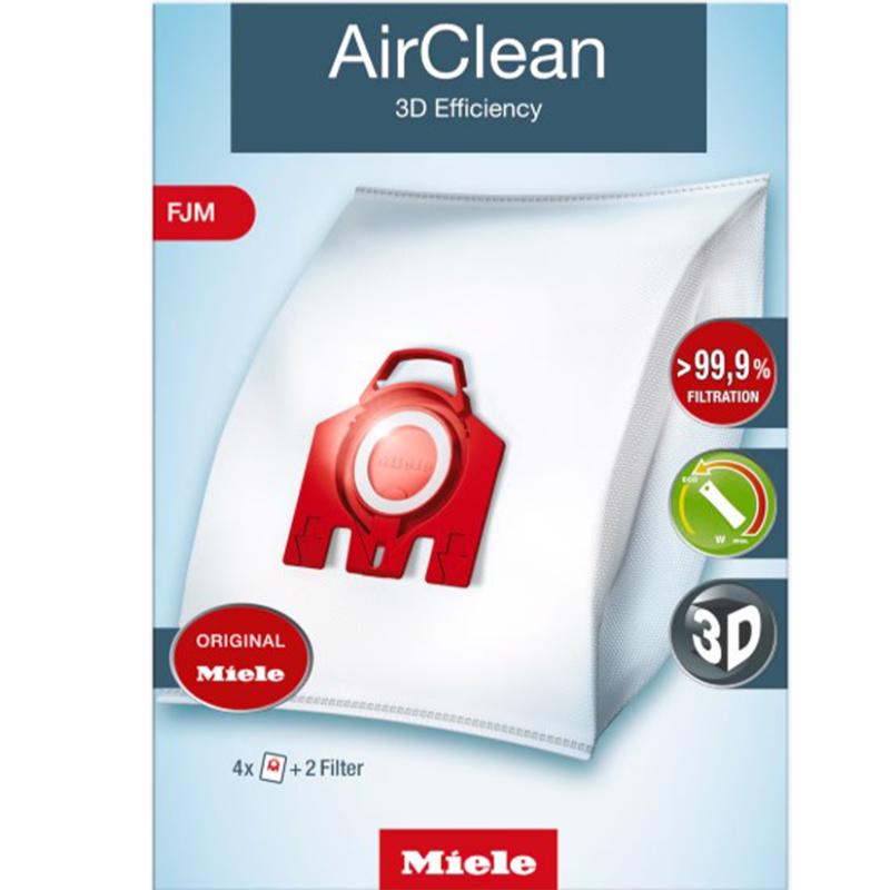 Miele FJM Canister Vacuum Bags For Compact C1, Compact C2 and Complete C1 Canister Vacuums 4 pk