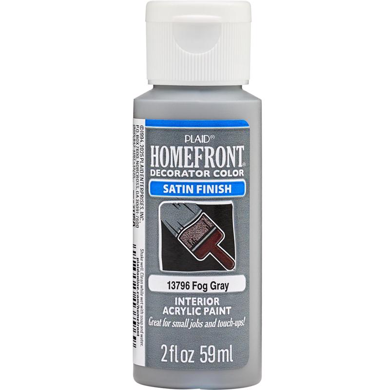 Homefront Satin Fog Gray Craft Paint Interior 2 oz (Pack of 3)