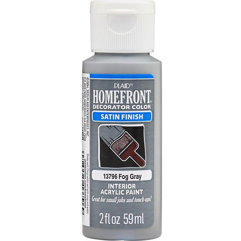 Homefront Satin Fog Gray Craft Paint Interior 2 oz (Pack of 3)