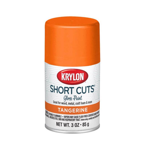 Krylon Short Cuts Gloss Tangerine Spray Paint 3 oz (Pack of 6)