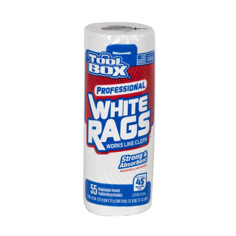 ToolBox Recycled Fibers Rags 9 in. W X 11 in. L 55 sheet