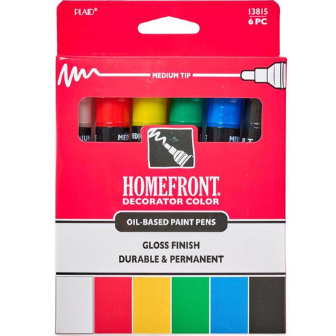 Homefront Multi Color Paint Pen Exterior and Interior 6 pc (Pack of 3)