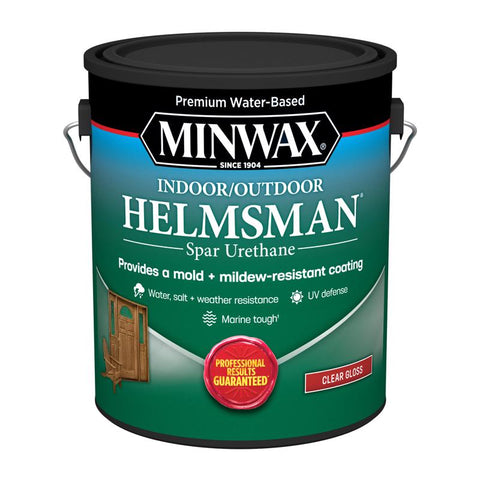 Minwax Helmsman Warm Gloss Clear Water-Based Spar Urethane 1 gal (Pack of 2)