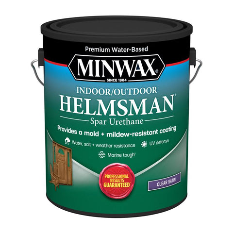 Minwax Helmsman Warm Satin Clear Water-Based Spar Urethane 1 gal (Pack of 2)
