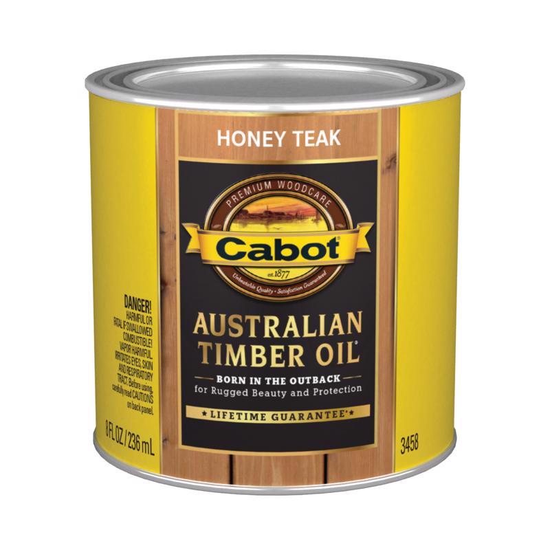 Cabot Transparent Honey Teak Australian Timber Oil 8 fl. oz. (Pack of 4)