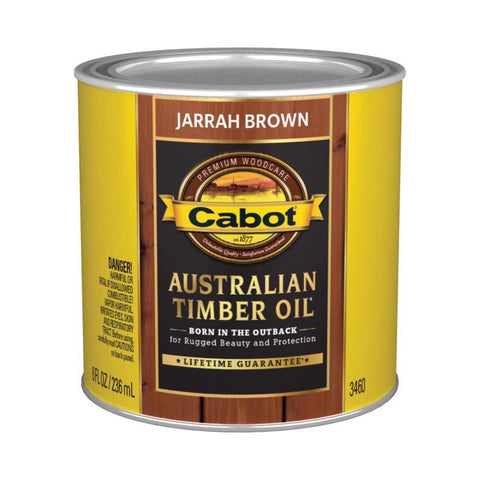 Cabot Transparent Jarrah Brown Australian Timber Oil 8 fl. oz. (Pack of 4)