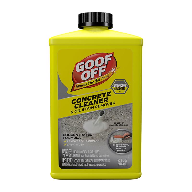 Limpiador para concreto Goof Off Fresh Clean Scent, líquido de 32 oz (paquete de 4)
