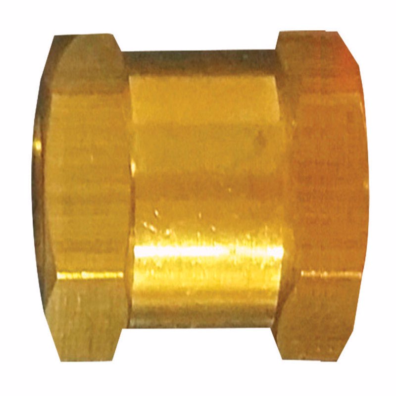 Tru-Flate Brass/Steel Hex Coupling 1/4 in. Female 1 pc (Pack of 5)