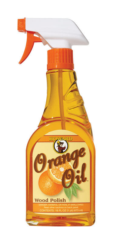 Howard Orange Oil Orange Scent Orange Oil 16 oz Liquid (Pack of 6)