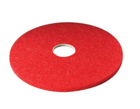 3M Scotch-Brite 16 in. D Non-Woven Natural/Polyester Fiber Buffer Floor Pad Red (Pack of 5)