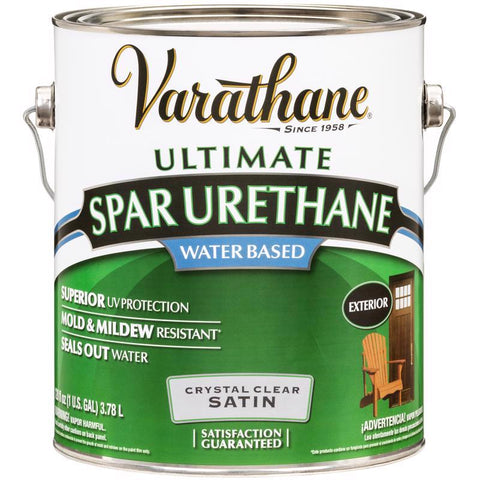 Varathane Ultimate Satin Clear Water-Based Spar Urethane 1 gal (Pack of 2)