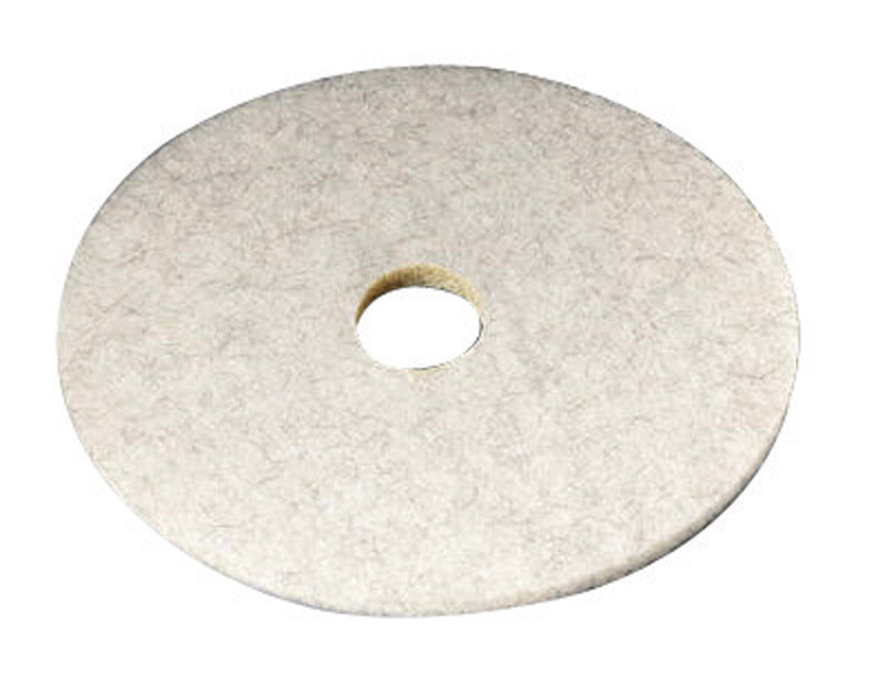 3M Natural Blend 17 in. D Non-Woven Natural/Polyester Fiber Floor Polishing Pad Tan (Pack of 5)