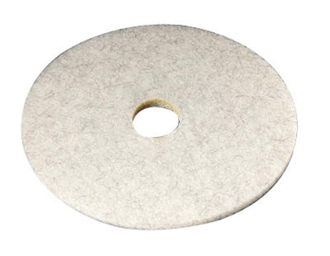 3M Natural Blend 17 in. D Non-Woven Natural/Polyester Fiber Floor Polishing Pad Tan (Pack of 5)