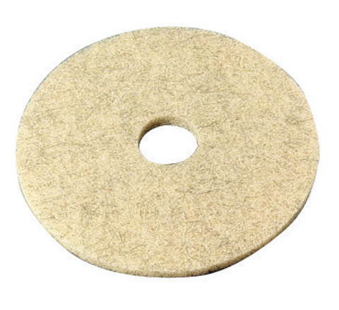 3M Natural Blend 17 in. D Non-Woven Natural/Polyester Fiber Floor Polishing Pad Tan (Pack of 5)