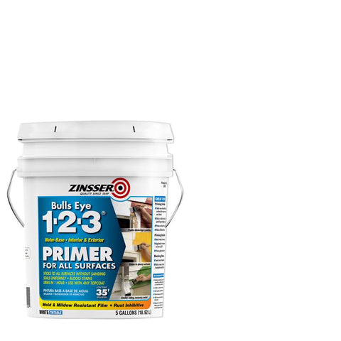 Zinsser Bulls Eye 123 White Primer and Sealer 5 gal