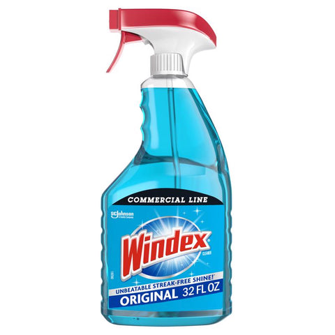 Windex Original No Scent Commercial Window Cleaner 32 oz Liquid (Pack of 12)