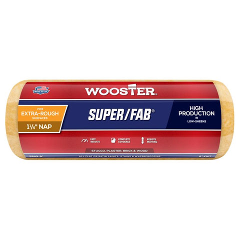 Wooster Super/Fab Knit 9 in. W X 1-1/4 in. Regular Paint Roller Cover 1 pk (Pack of 12)