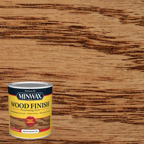 Minwax Wood Finish Semi-Transparent English Chestnut Oil-Based Penetrating Wood Stain 1 qt (Pack of 4)