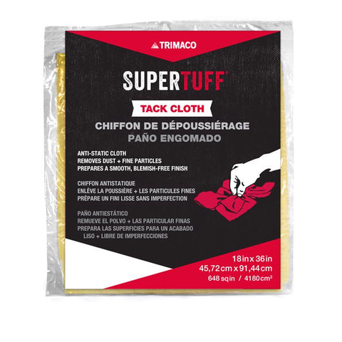 SuperTuff 36 in. W X 18 in. L White Cotton Tack Cloth (Pack of 24)