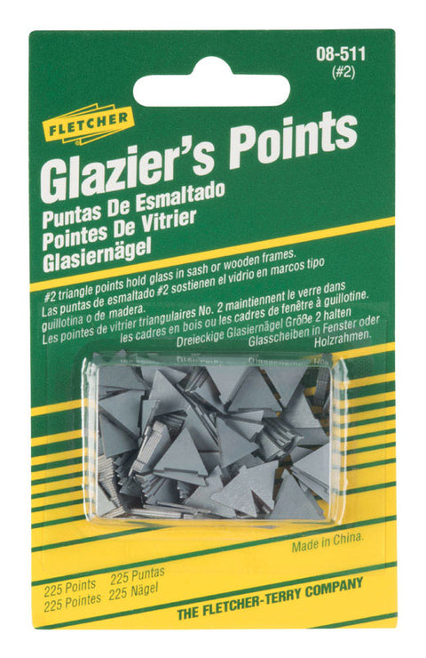 Fletcher-Terry Glazier Points For Repairing or reglazing windows 0 oz 225 pk (Pack of 10)