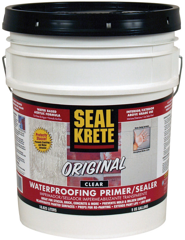Seal-Krete Original Clear Water-Based Brick and Masonry Sealer 5 gal