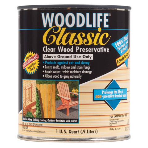Wolman Woodlife Clear Fully-Transparent Water-Based Wood Preservative 1 qt