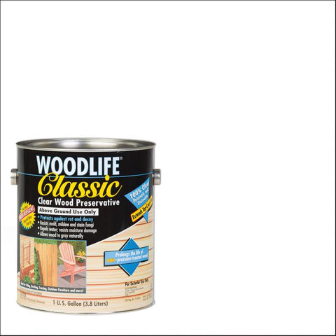Wolman Woodlife Clear Fully-Transparent Water-Based Wood Preservative 1 gal (Pack of 4)