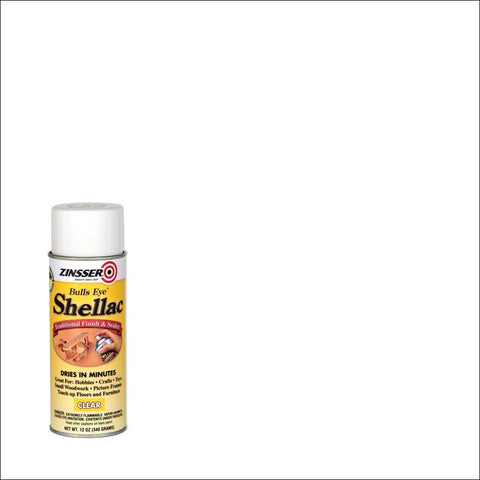 Zinsser Bulls Eye Acabado y Sellador de Goma Laca Transparente Semibrillante a Base de Goma Laca 12 oz