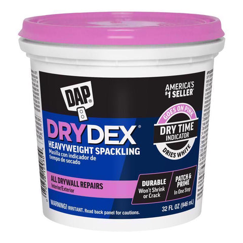 DAP DryDex Ready to Use White Spackling Compound 1 qt (Pack of 6)