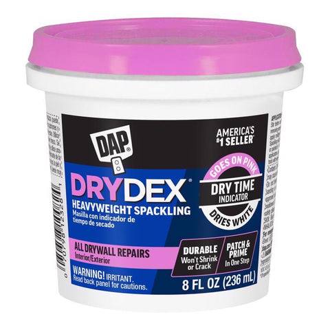 DAP DryDex Ready to Use White Spackling Compound 0.5 pt (Pack of 12)
