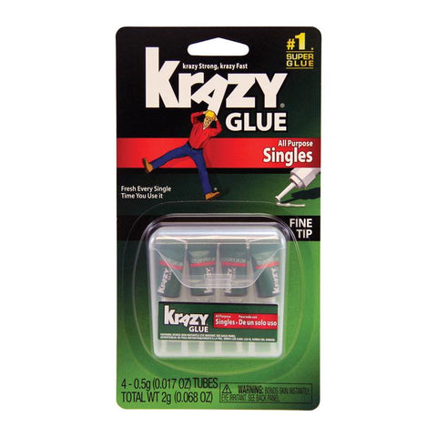 Krazy Glue Super Strength Polyvinyl acetate homopolymer Clear All Purpose Adhesive 0.017 oz