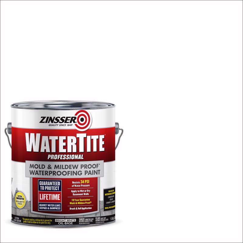 Zinsser WaterTite Bright White Waterproofing Paint 1 gal (Pack of 2)