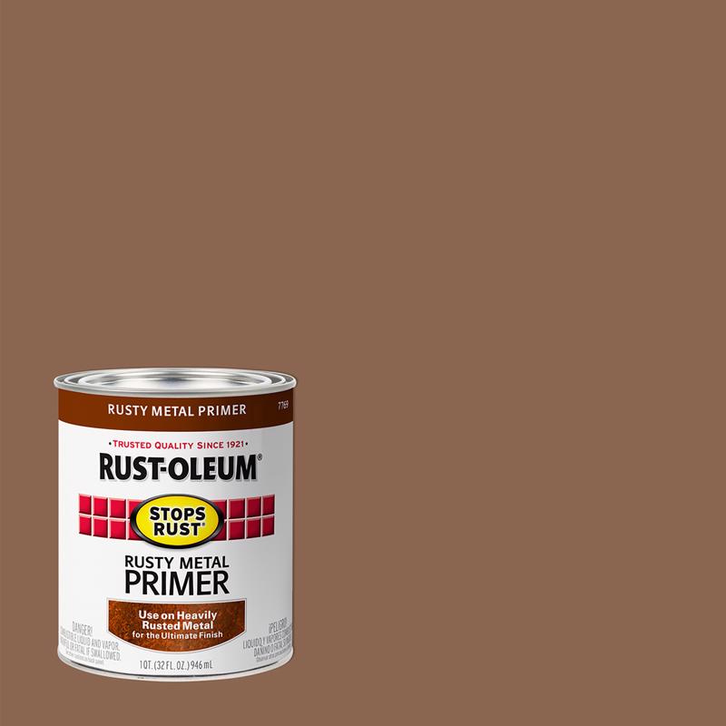Rust-Oleum Stops Rust Brown Oil-Based Alkyd Primer 1 qt (Pack of 2)