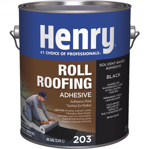 Henry Smooth Black Asphalt Cold-Ap Roof And Lap Adhesive 1 gal (Pack of 4)